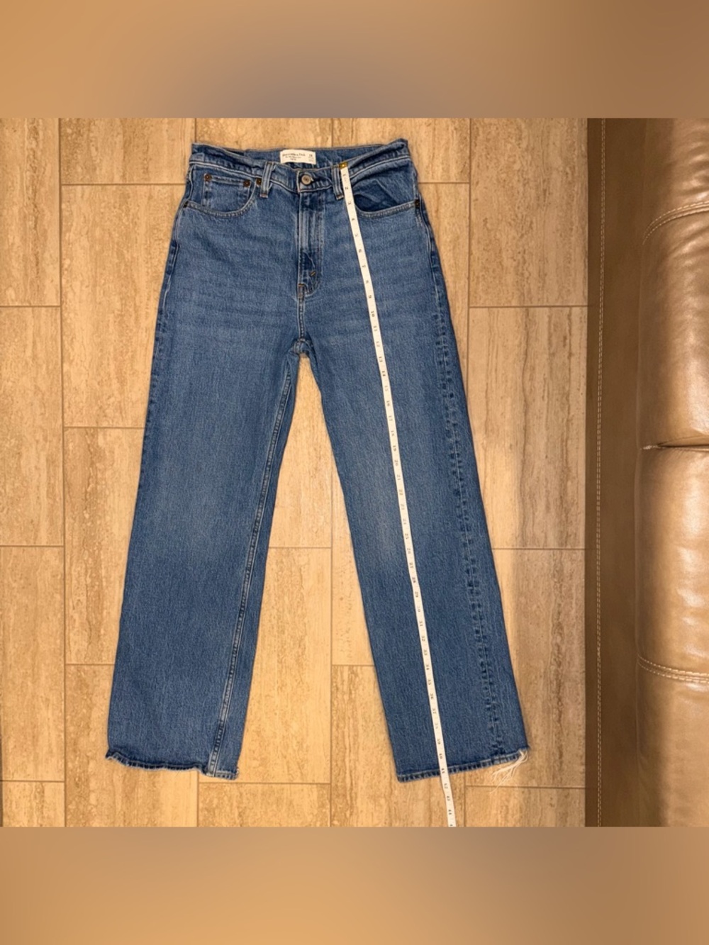 Abercrombie & Fitch Women's 90’S Relaxed Jean Dark Wash High Rise Size 28 - Picture 7 of 16